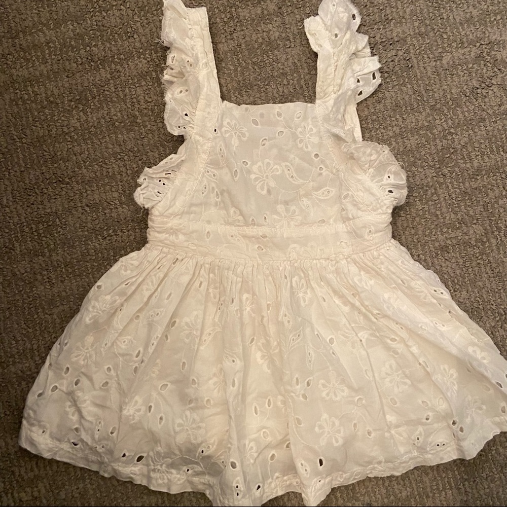 Morley kids summer dress eyelets white